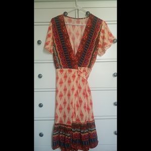 Summer Wrap Dress 🧡